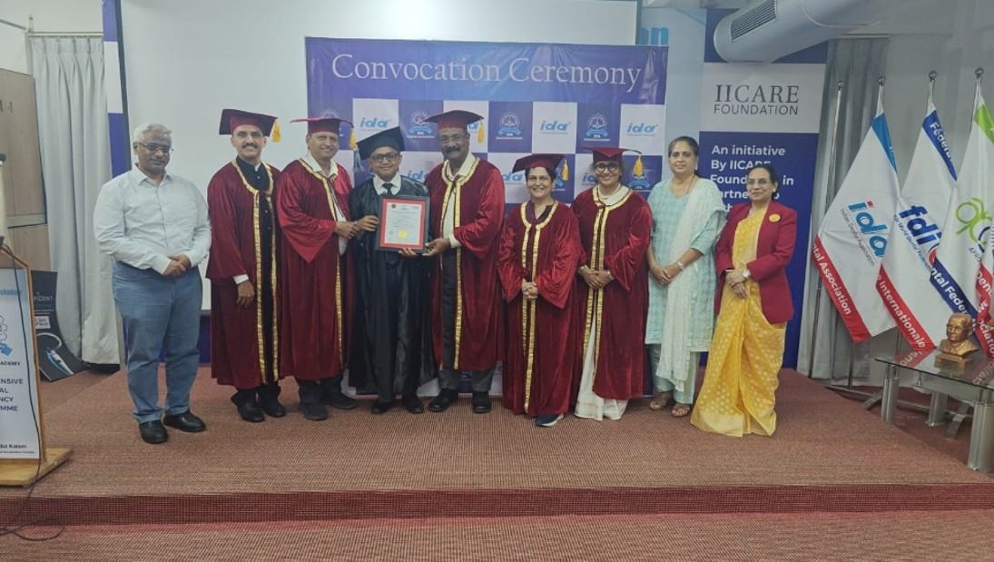 Dr. Ashok H. K. and other faculty members on stage
